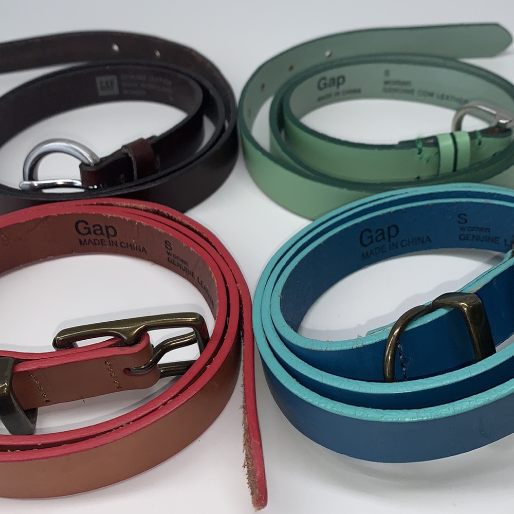 GAP ladies leather belts sz Small group of 4!!!